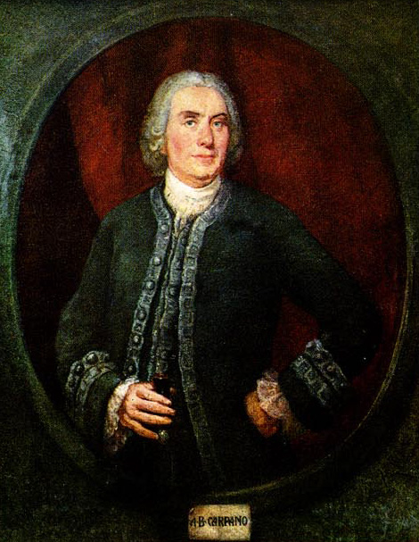 Eighteenth-century portrait of Antonio Benedetto Carpano, inventor of modern vermouth